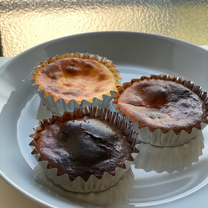 材料少しでプレゼントに程よいミニバスクチーズケーキ レシピ 作り方 By ラムズキッチン 楽天レシピ